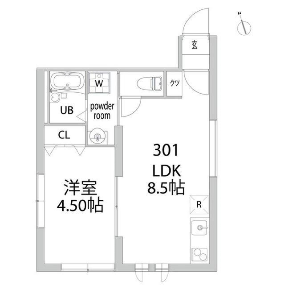 アトレ中野坂上　301号室の間取り図