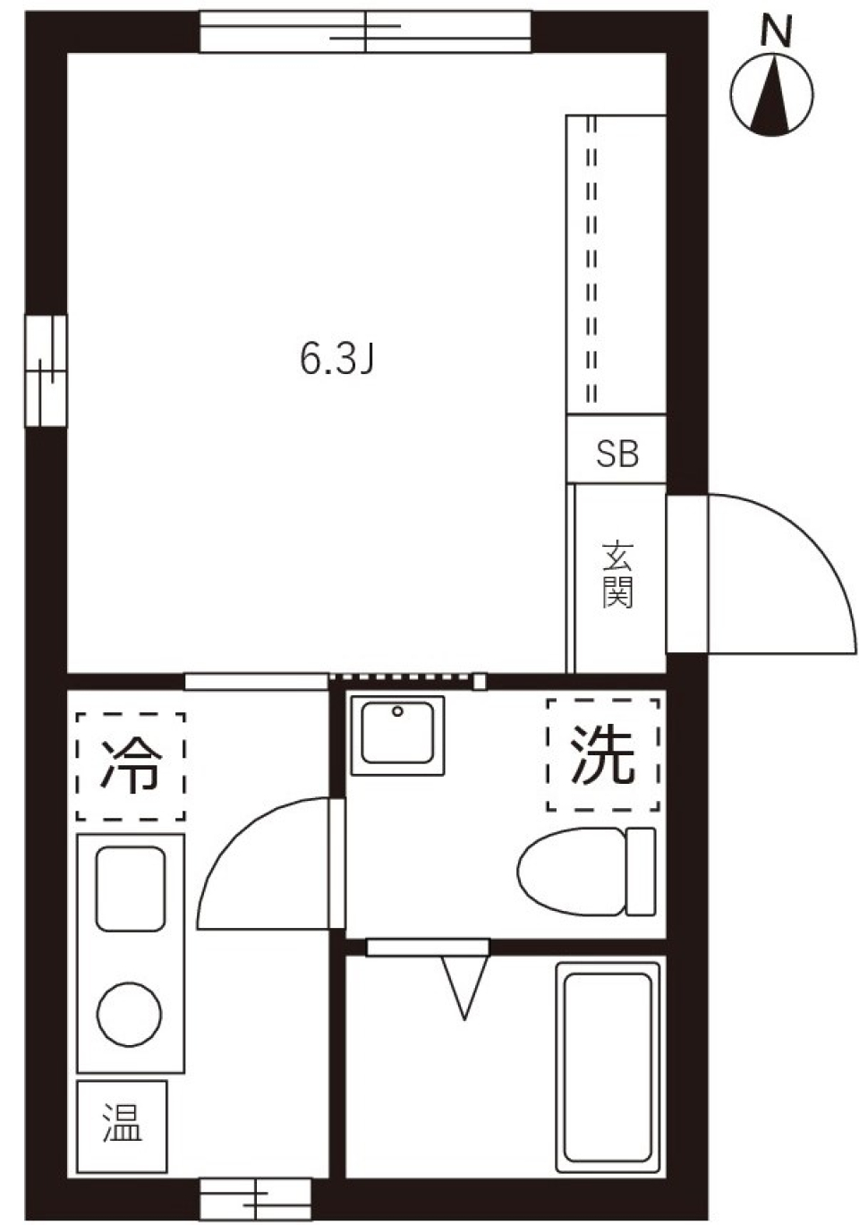 コルク清澄白河　301号室の間取り図