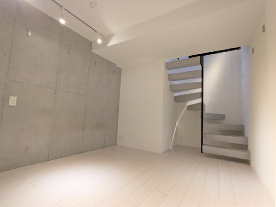 外と切り離されたベッドルーム