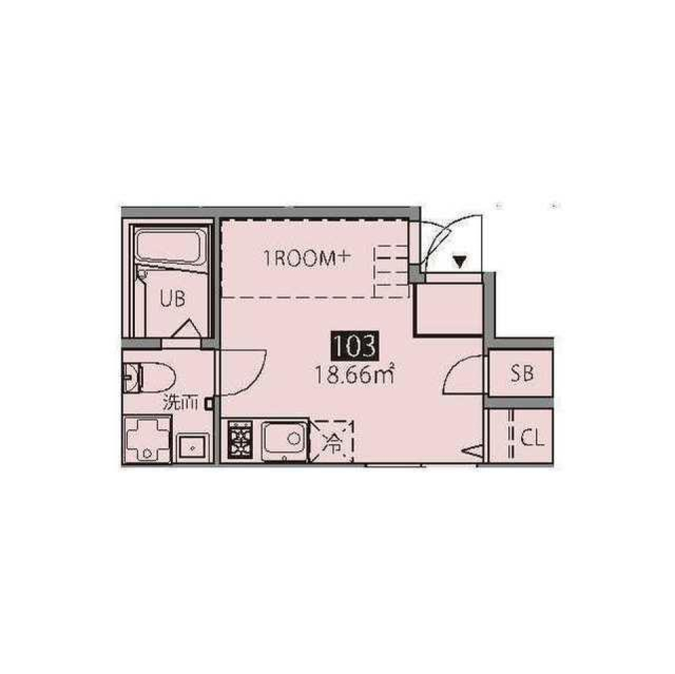 ピア仙川の森　103号室の間取り図