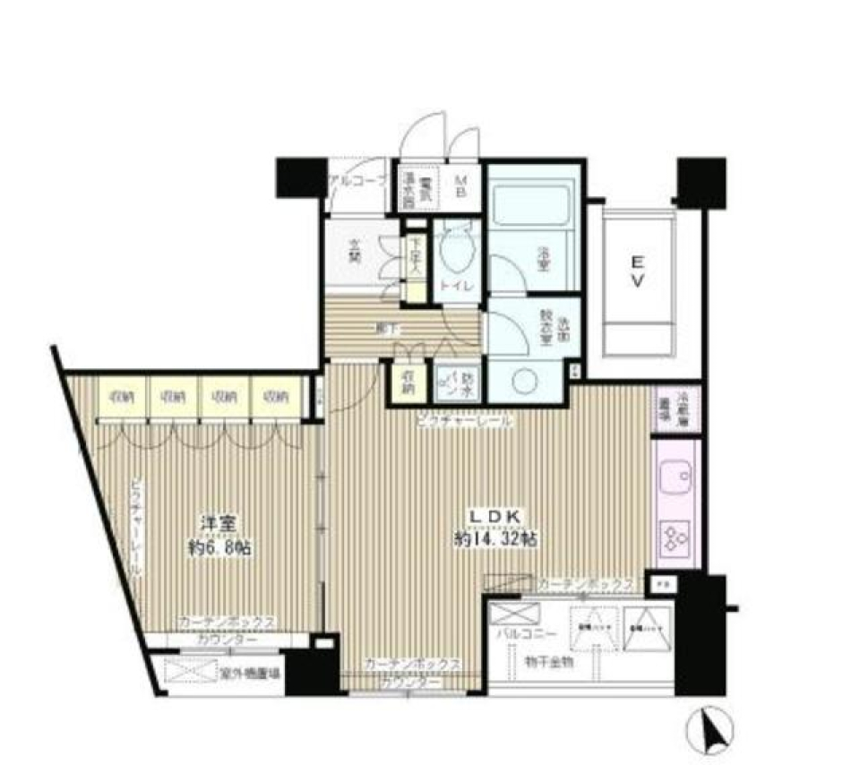エル・セレーノ西早稲田　309号室の間取り図