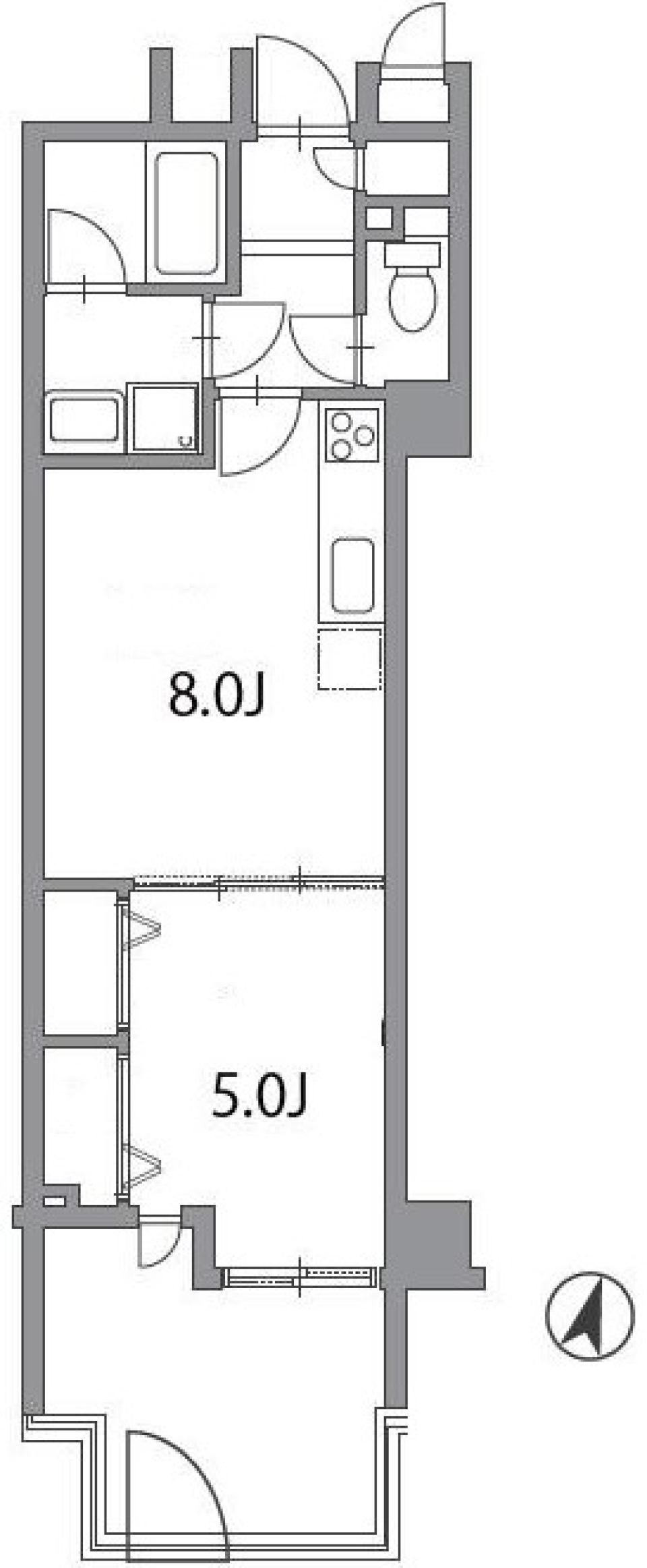 ガーデン代々木参宮橋　103号室［ペット可］の間取り図