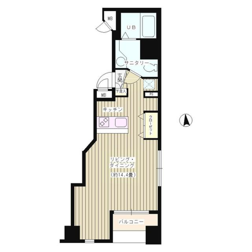 Ｋ&rsquo;ｓ麹町　704号室の間取り図