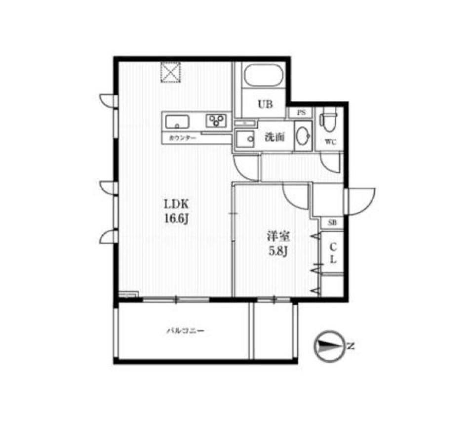 カーサ　ルボートン　103号室の間取り図