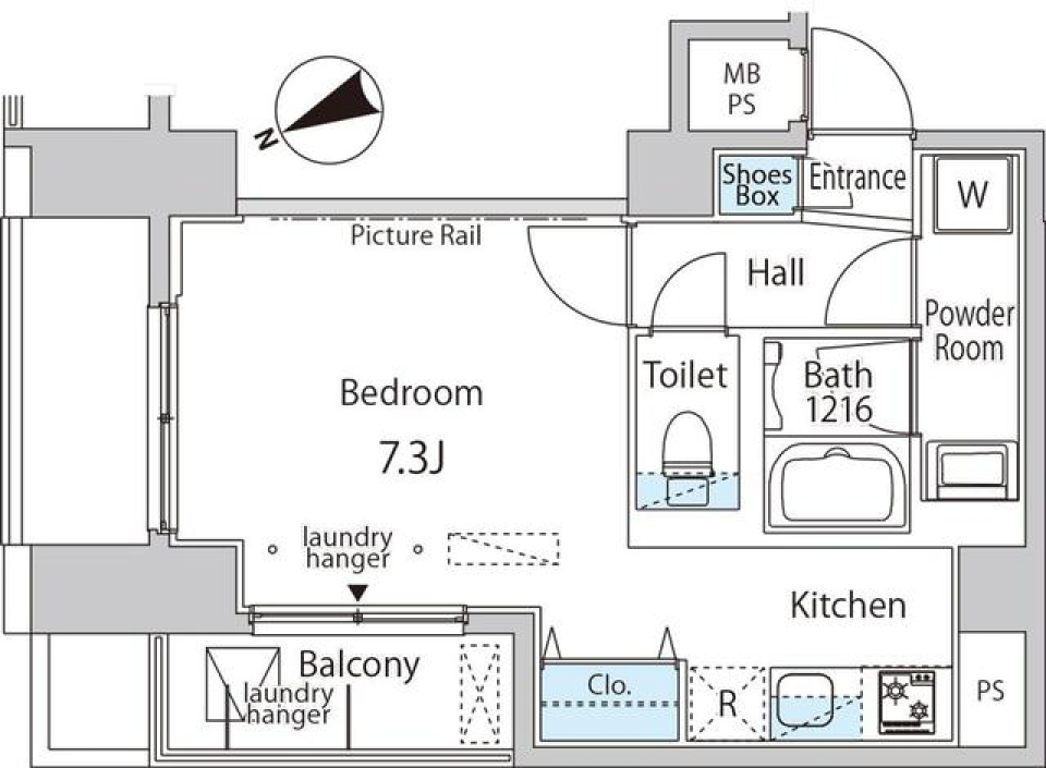ＣＯＮＦＯＲＴ月島　601号室［ペット可］の間取り図