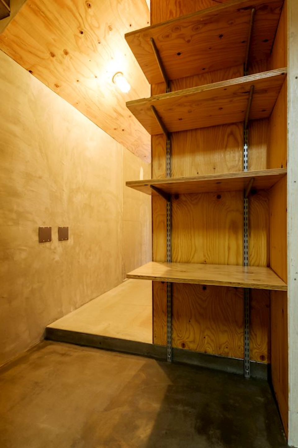 玄関から木を感じる装い