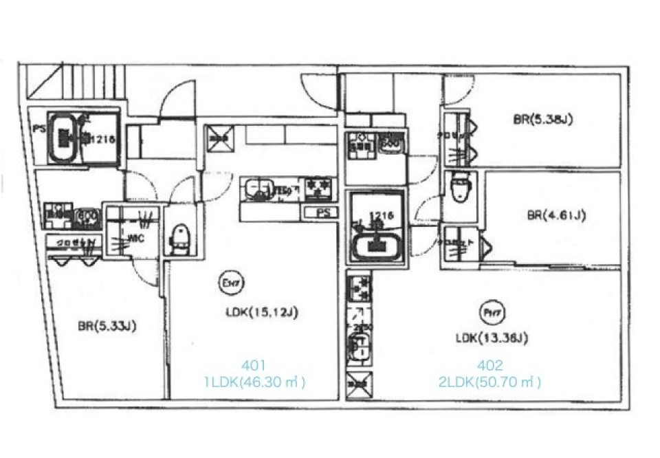 DASH LIVING YOYOGI UEHARA　101号室の間取り図