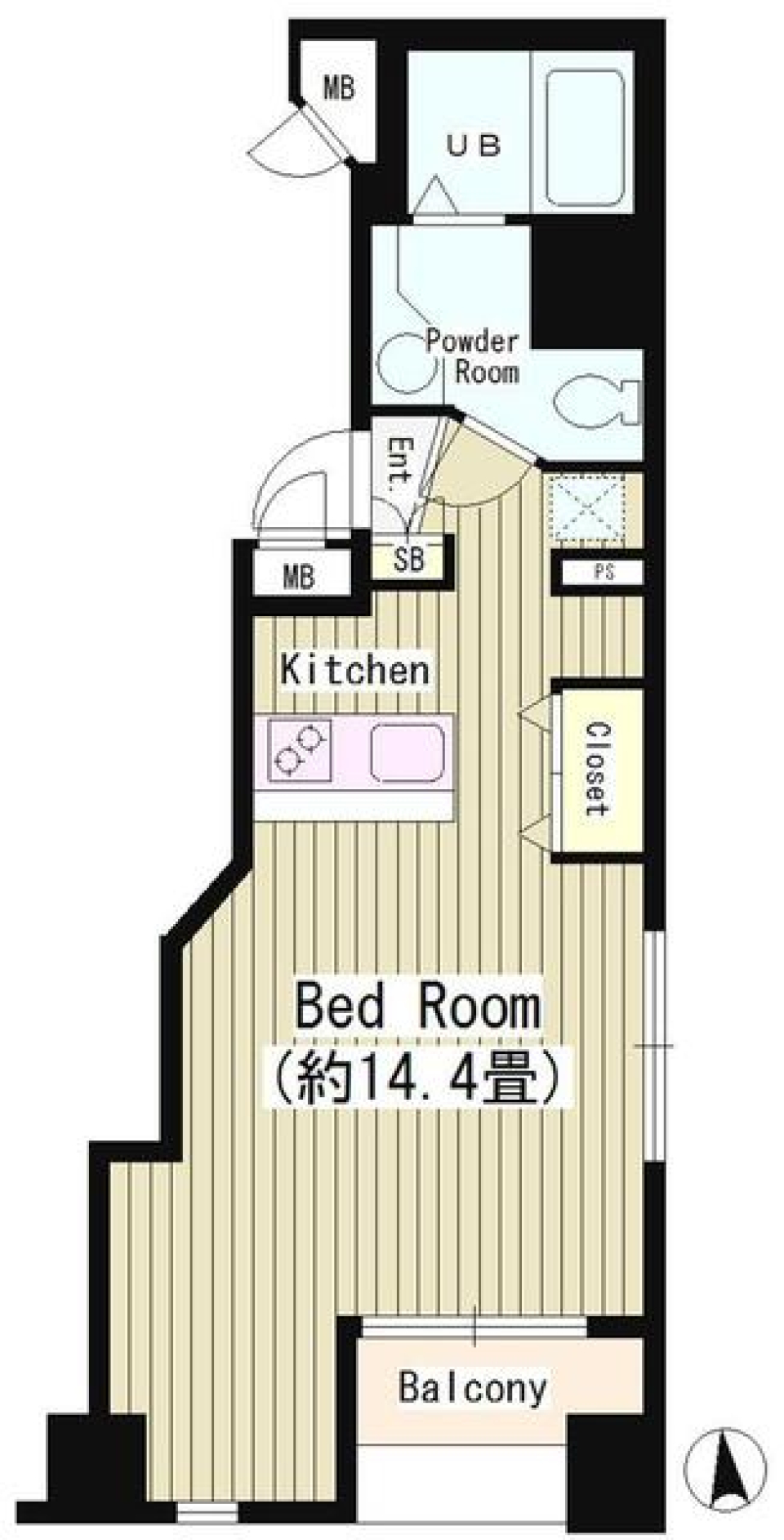 Ｋ&rsquo;ｓ麹町　204号室の間取り図