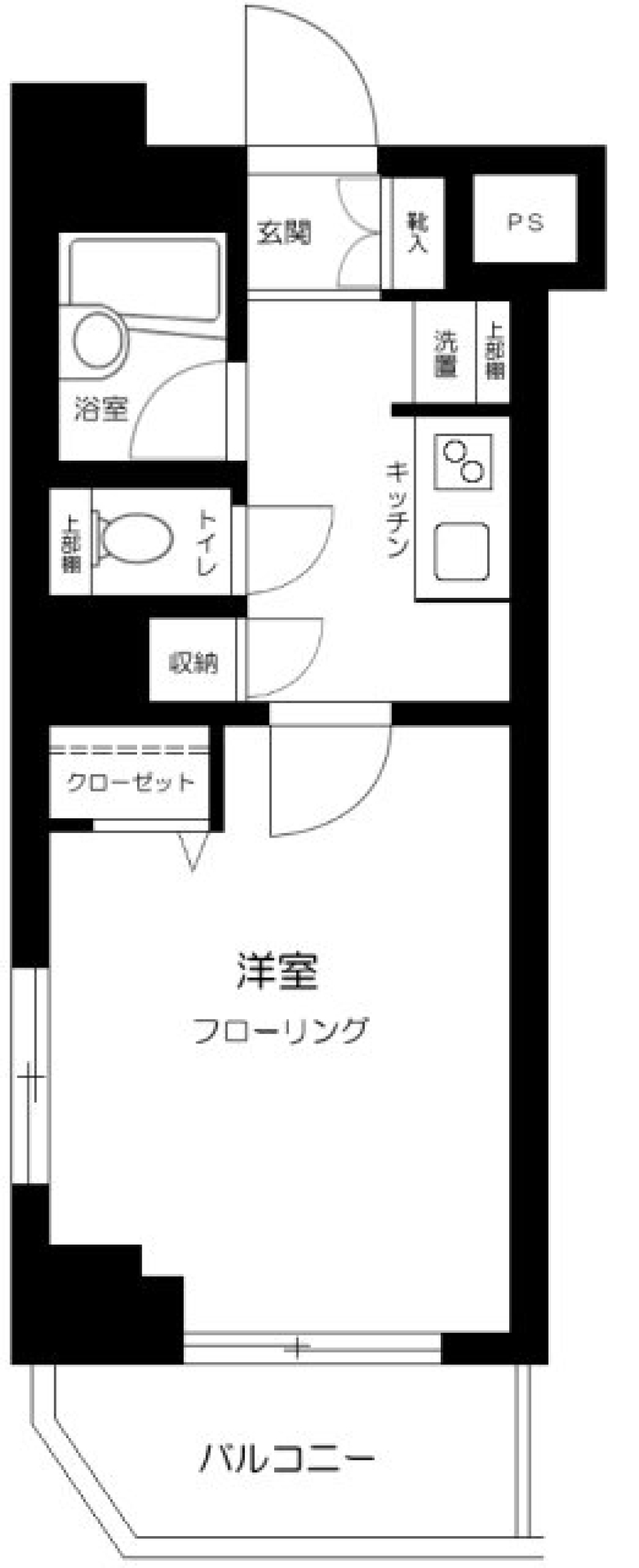 スカイコート錦糸町第２　602号室の間取り図