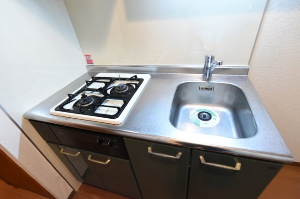 システムキッチン（2口ガスコンロ）