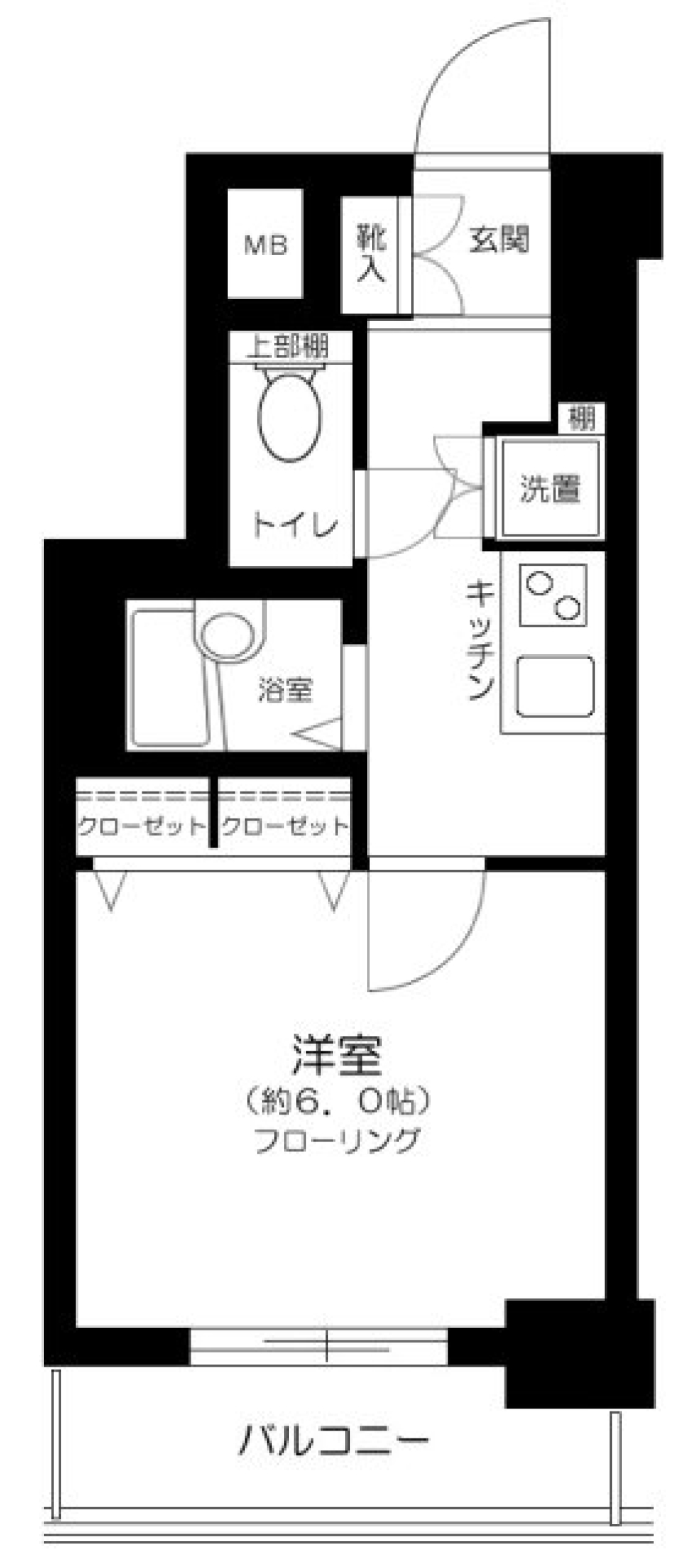 プレール・ドゥーク文京本駒込　402号室の間取り図