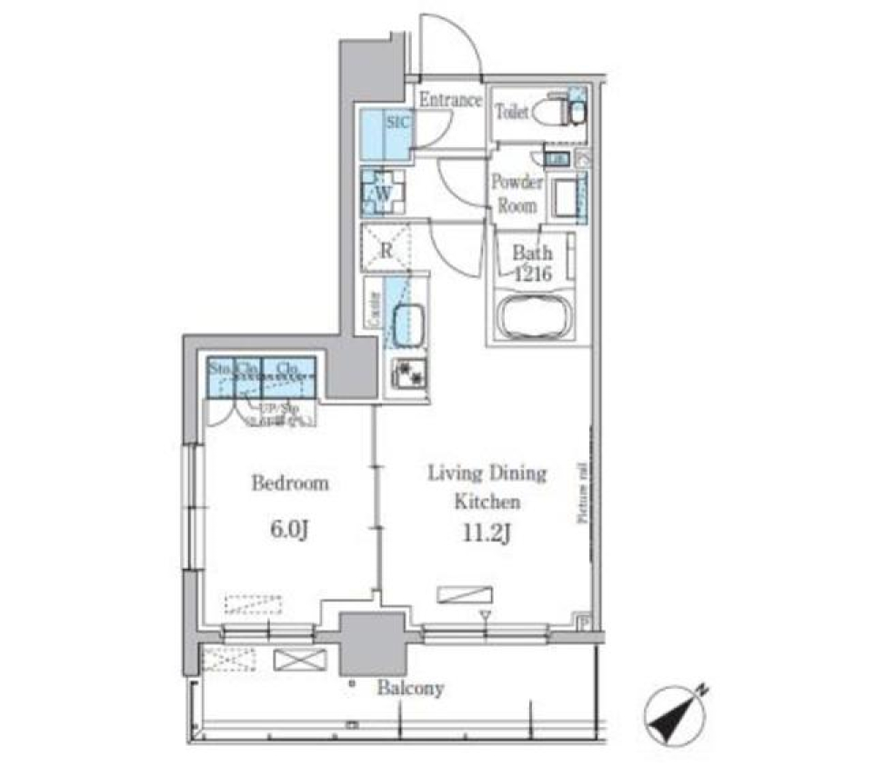パークアクシス押上テラス　910号室［ペット可］の間取り図