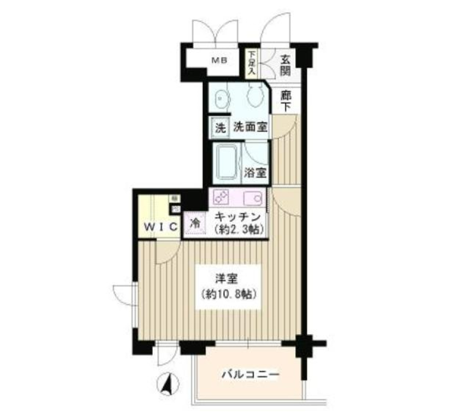 アゼリアテラス新宿　509号室の間取り図