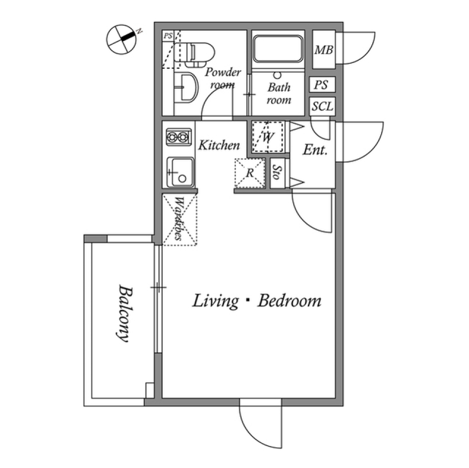 ＡＬＥＲＯ北参道　301号室［ペット可］の間取り図