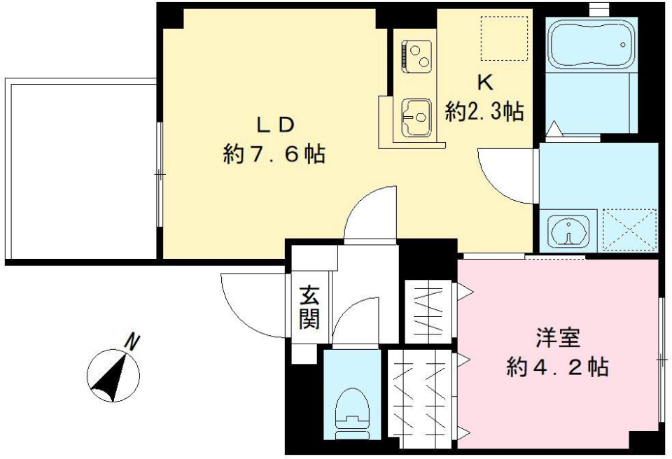 仮称）ユアメゾン中野区沼袋　301号室［新築］の間取り図