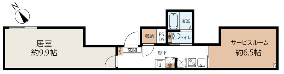 Alivio 千石　B102号室［新築］の間取り図