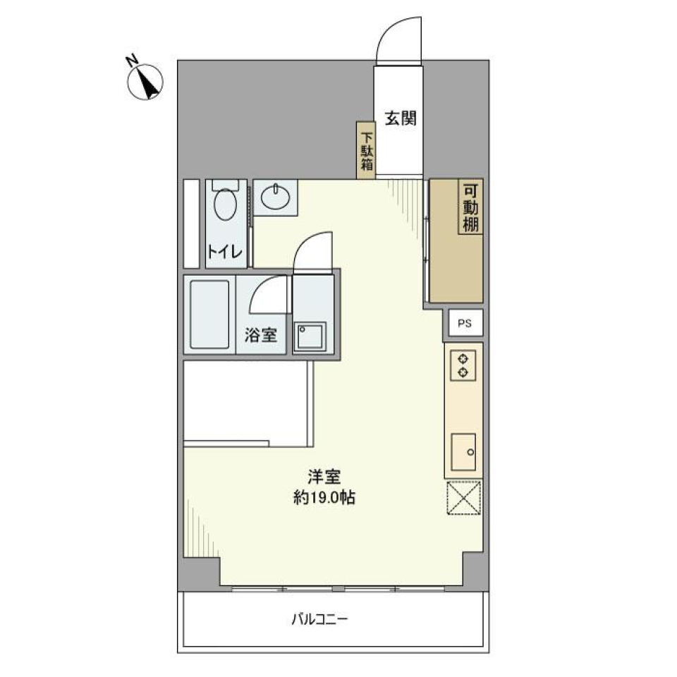 御苑２８宮庭マンション　302号室の間取り図