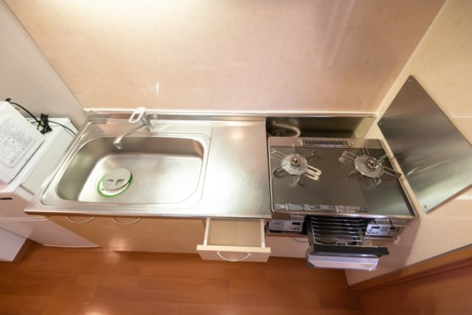 2口ガスコンロ・グリル付