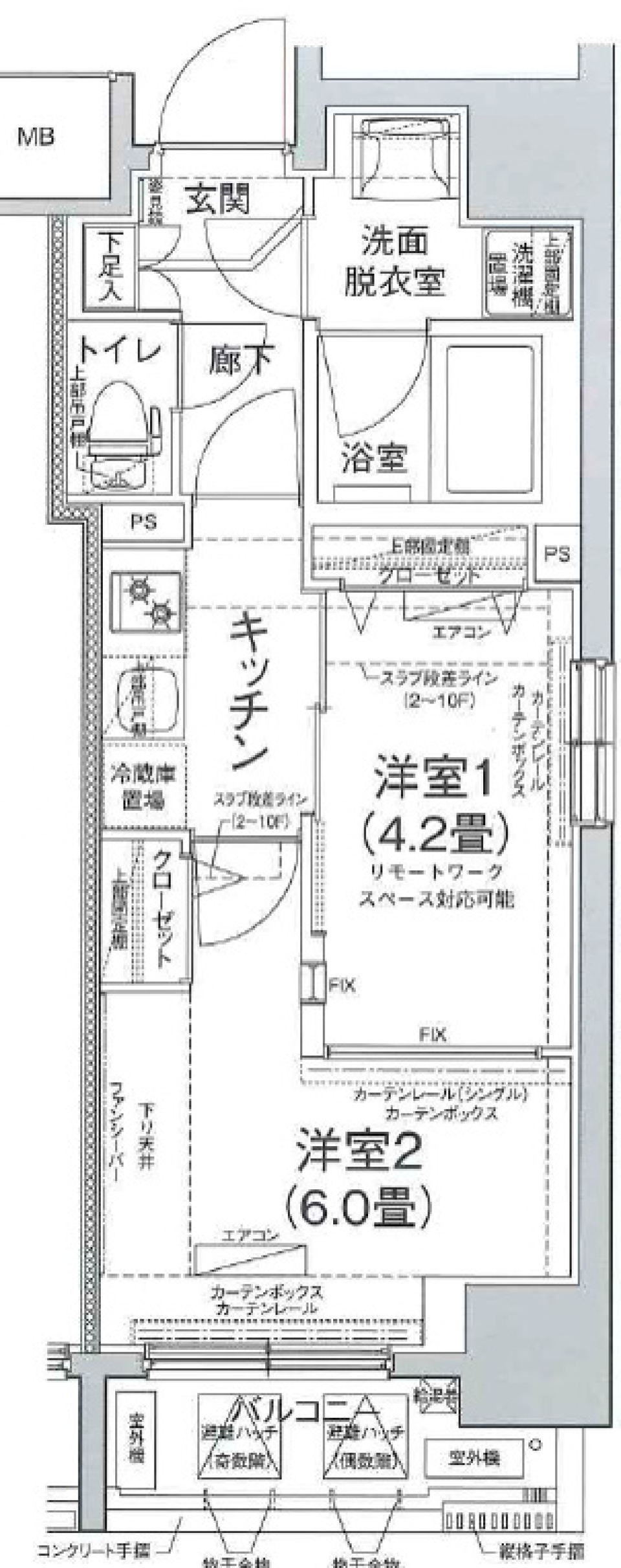 アイルプレミアム池袋ノルド　1003号室の間取り図