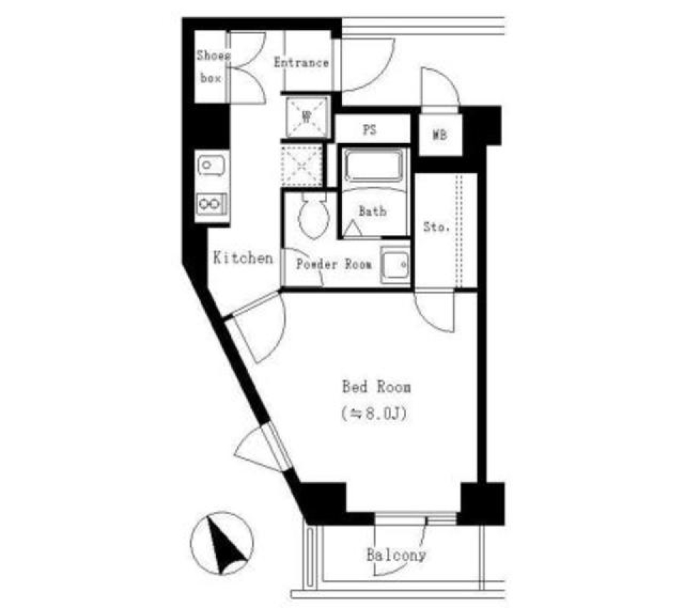 ブリリアント恵比寿　305号室の間取り図