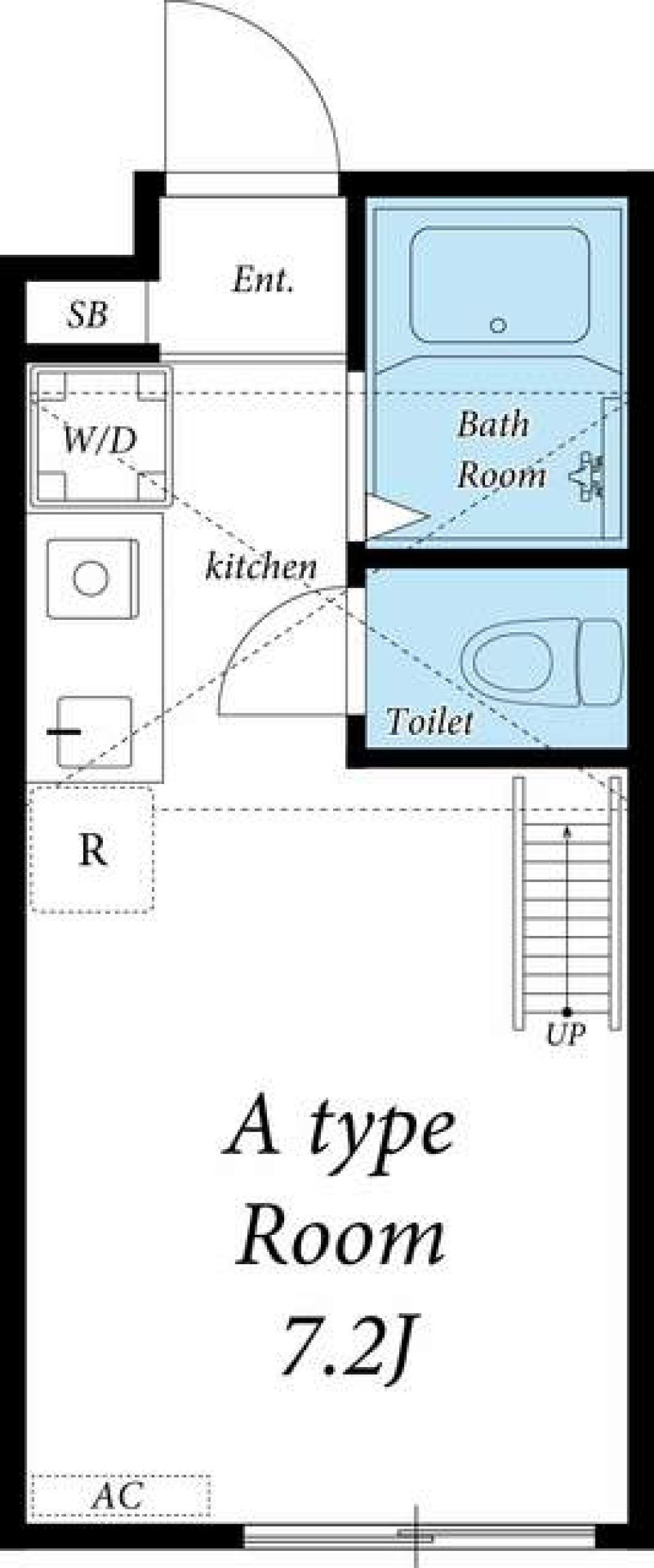 リブリ・ＨＩＭＡＷＡＲＩ　102号室の間取り図