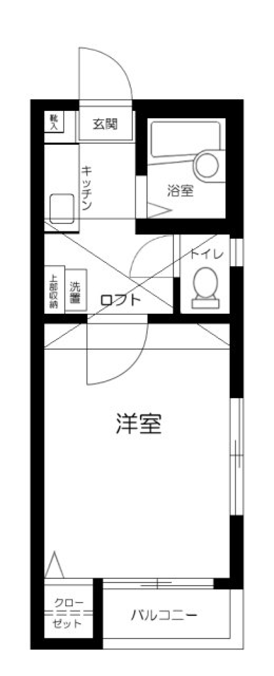 ルーク池尻　101号室の間取り図