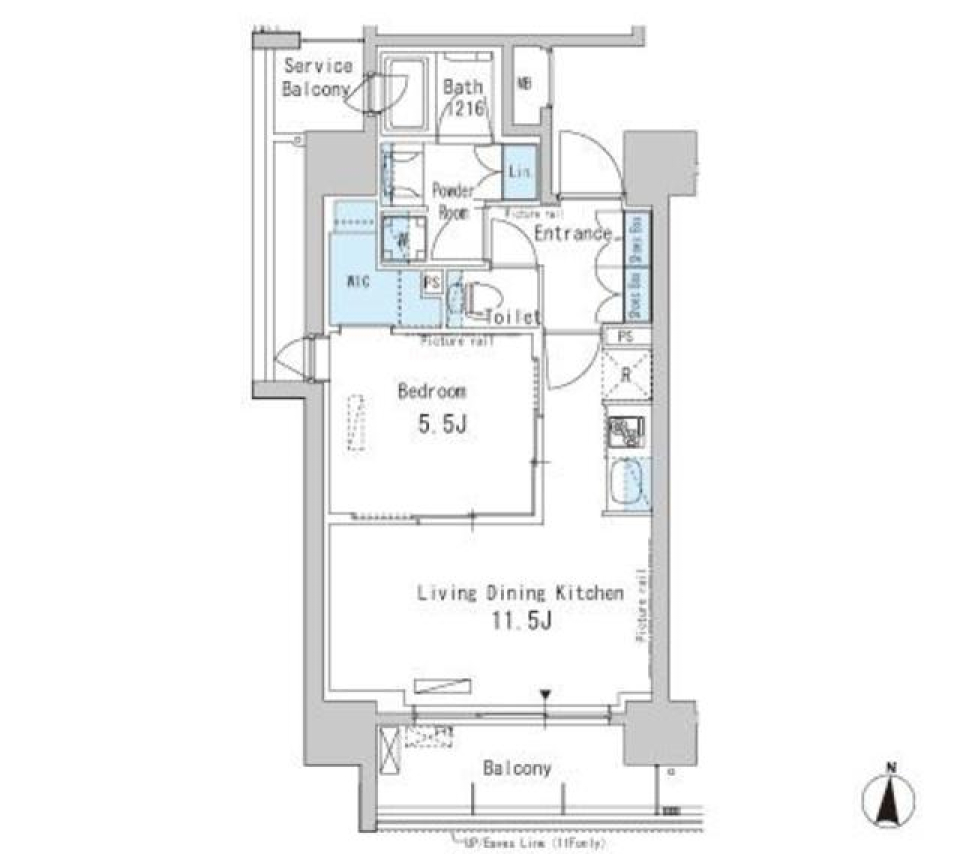 パークアクシス両国 905号室［ペット可］の間取り図