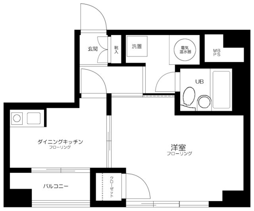 ライオンズマンション蒲田　604号室の間取り図