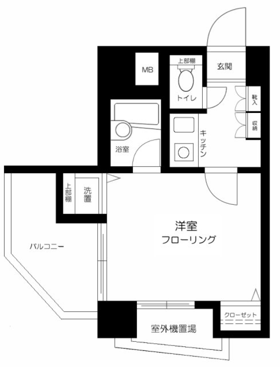 フェニックス北新宿エルミタージュ　501号室の間取り図