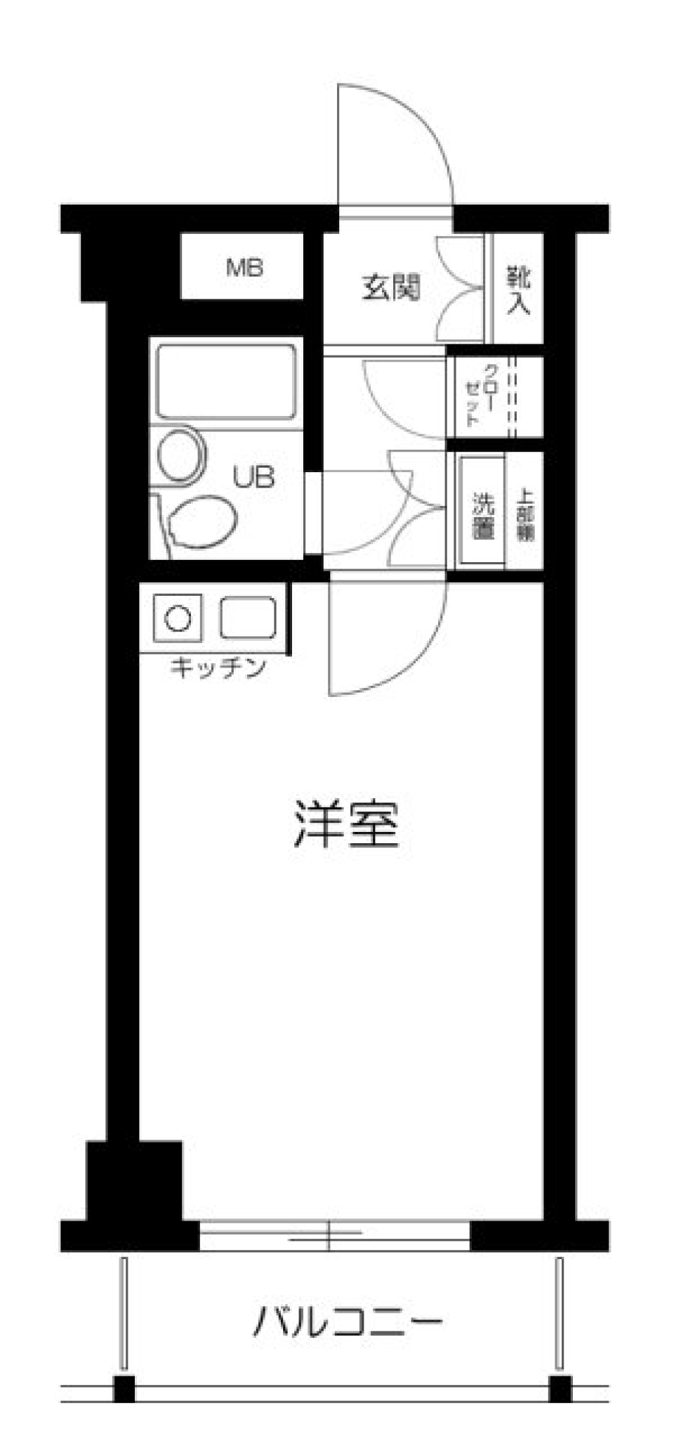 ラミアール中目黒　205号室の間取り図