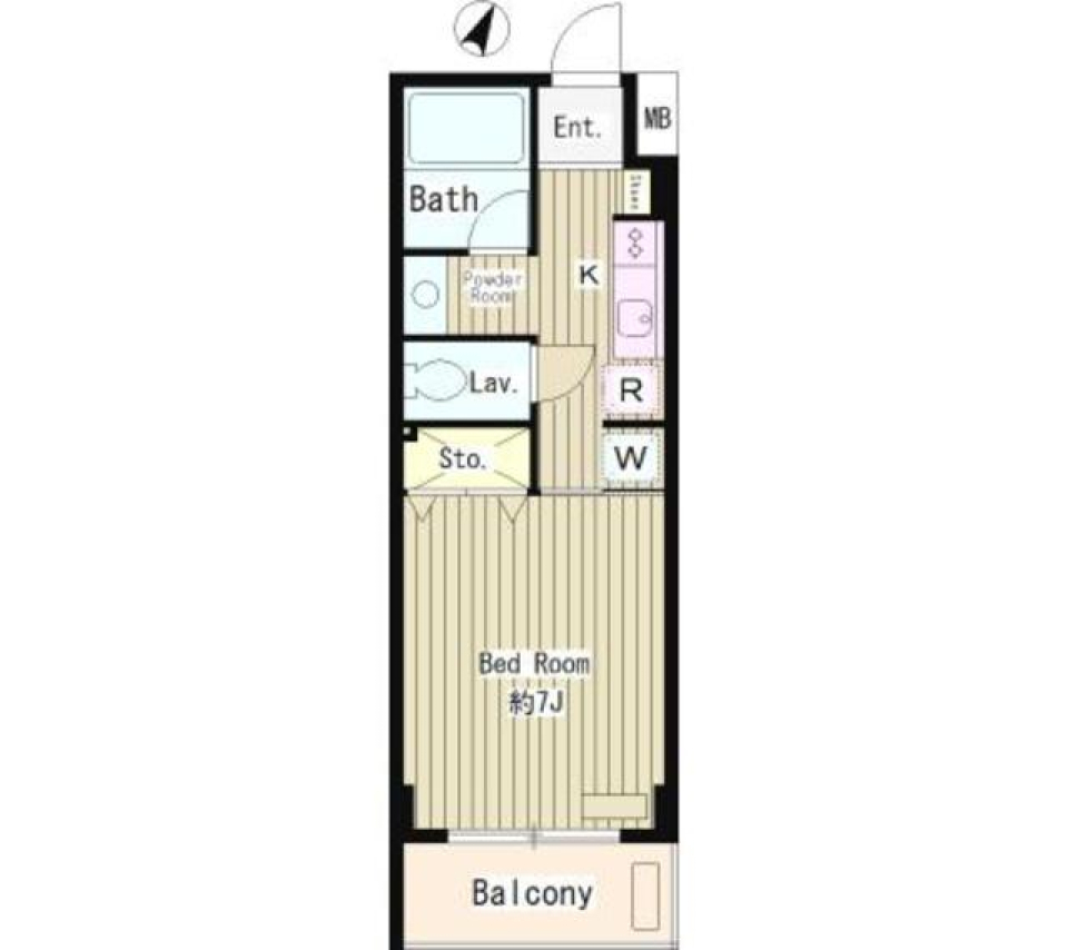 メゾン武蔵野　502号室の間取り図
