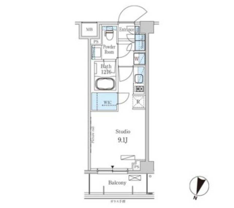 パークアクシス馬込レジデンス　304号室の間取り図