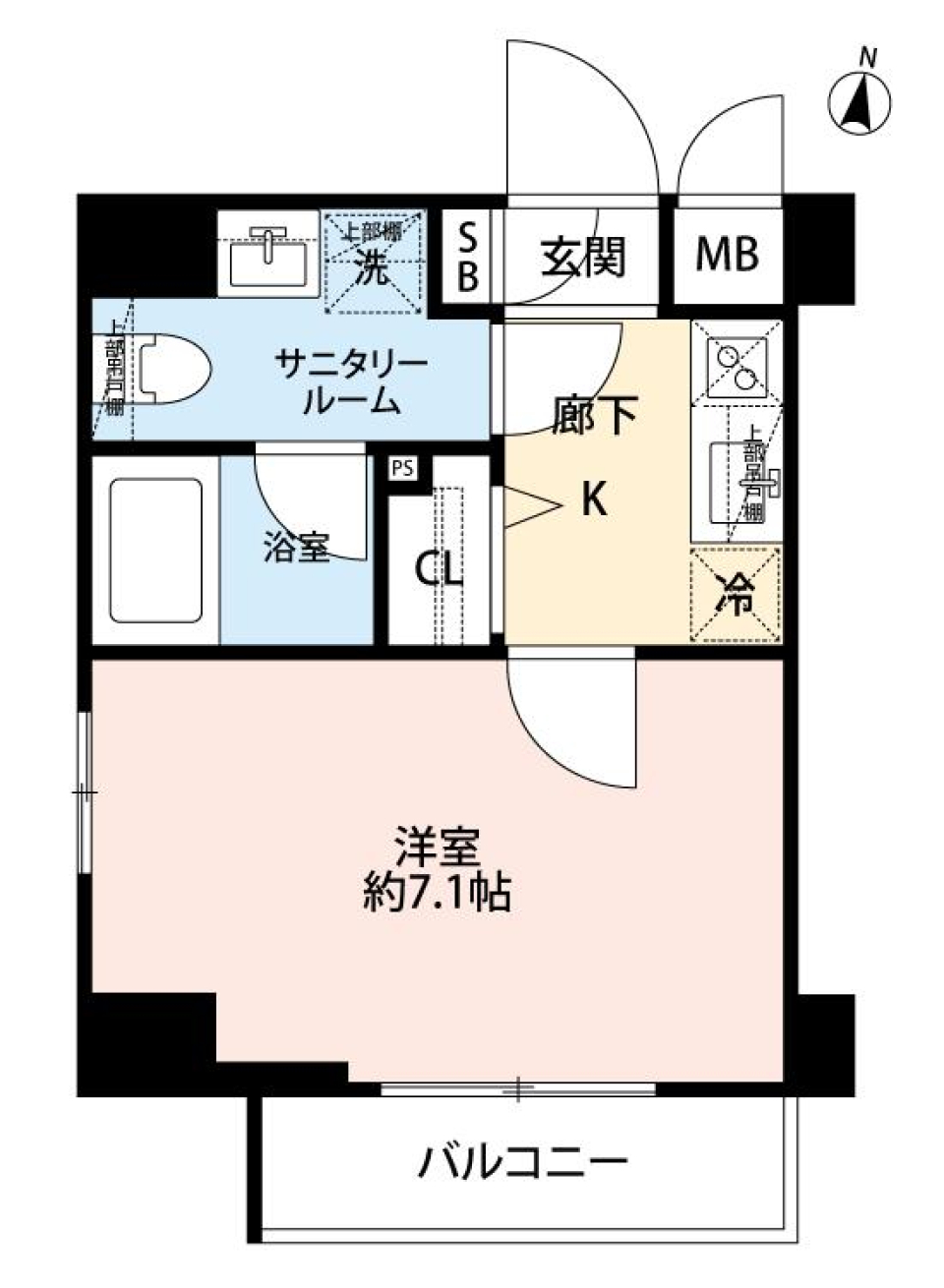 GRAND CONCIERGE 恵比寿　1003号室の間取り図
