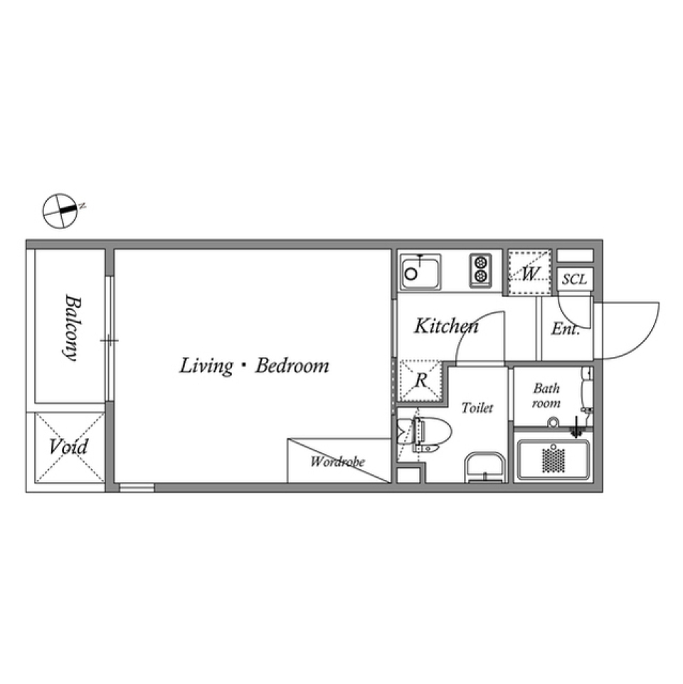 PASEO神楽坂　0402号室の間取り図