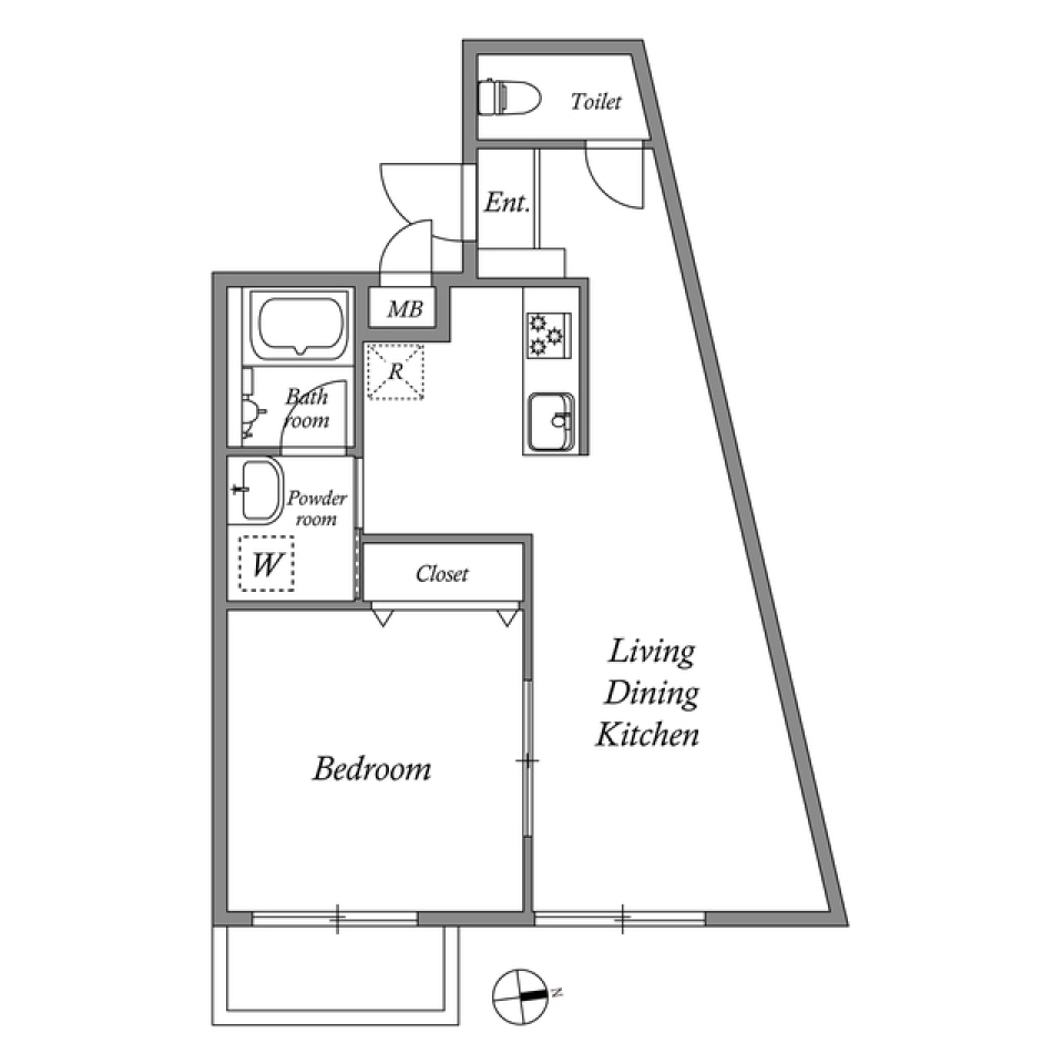 GRAN PASEO方南町　0306号室の間取り図