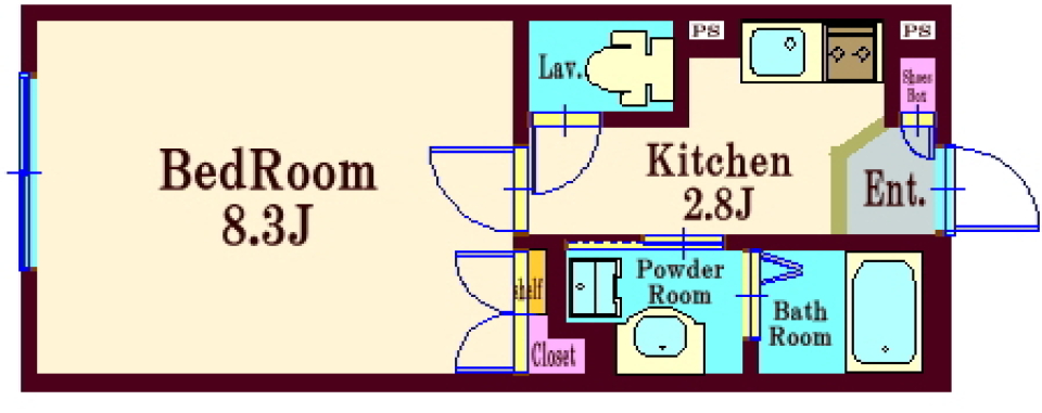 ボヌール大森東　105号室の間取り図