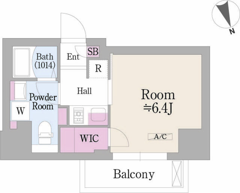 イプセ品川戸越　1101号室の間取り図