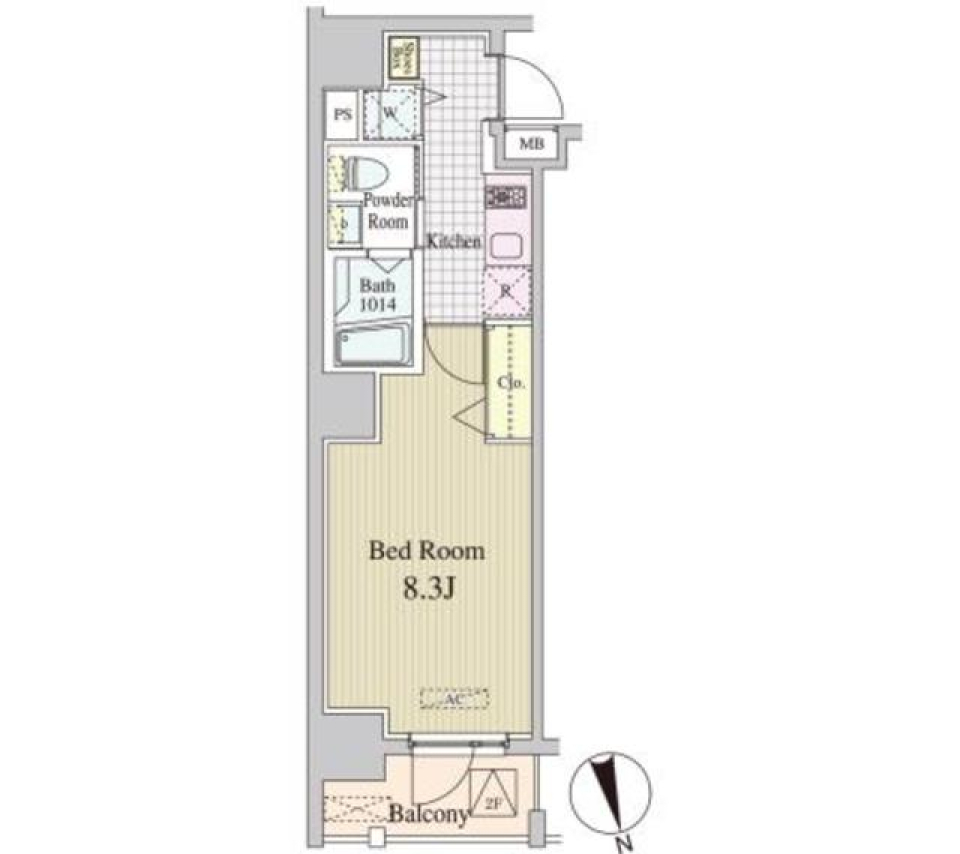 アルプエンテ大手町　403号室の間取り図