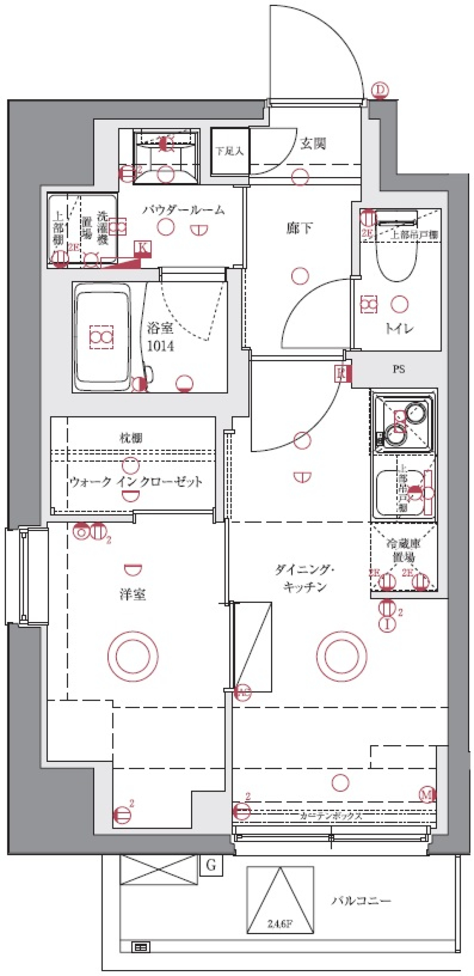 ユリカロゼAZ上板橋　201号室［ペット可］の間取り図