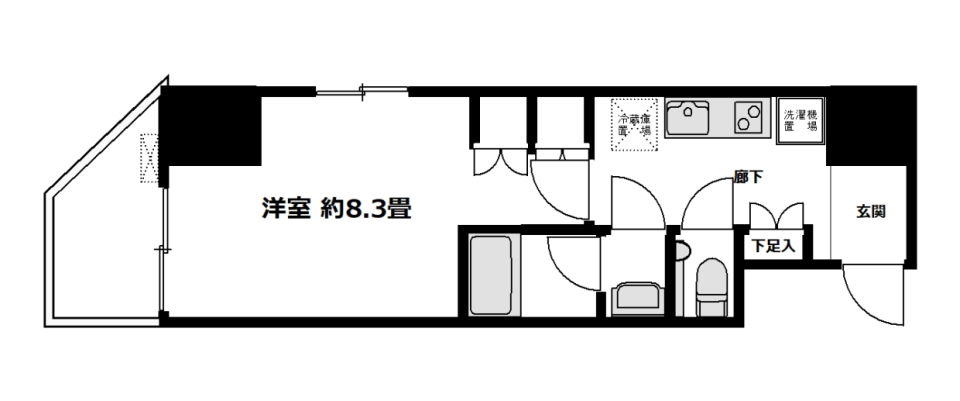 プライム虎ノ門　601号室［ペット可］の間取り図