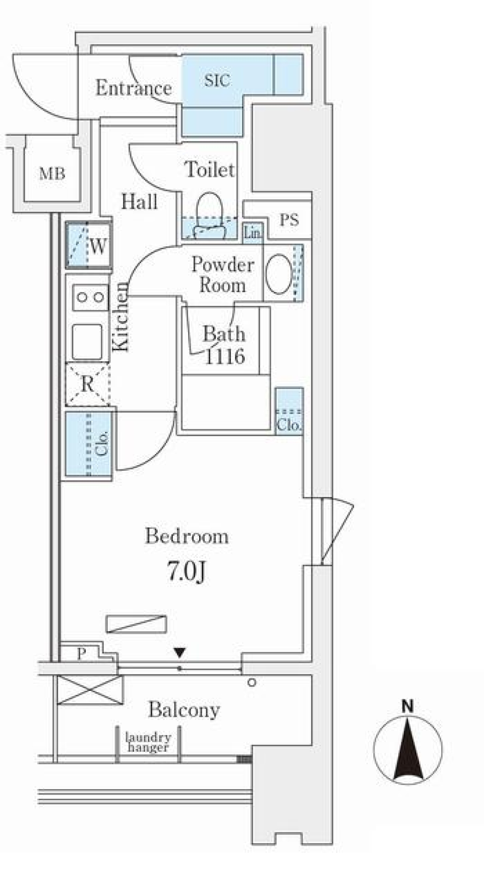 ＮＬ武蔵小杉レジデンス　512号室の間取り図