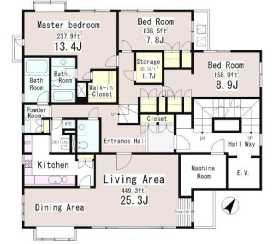 ＡＫＡＳＡＫＡ　ＴＭ　ＦＬＡＴ　101号室の間取り図