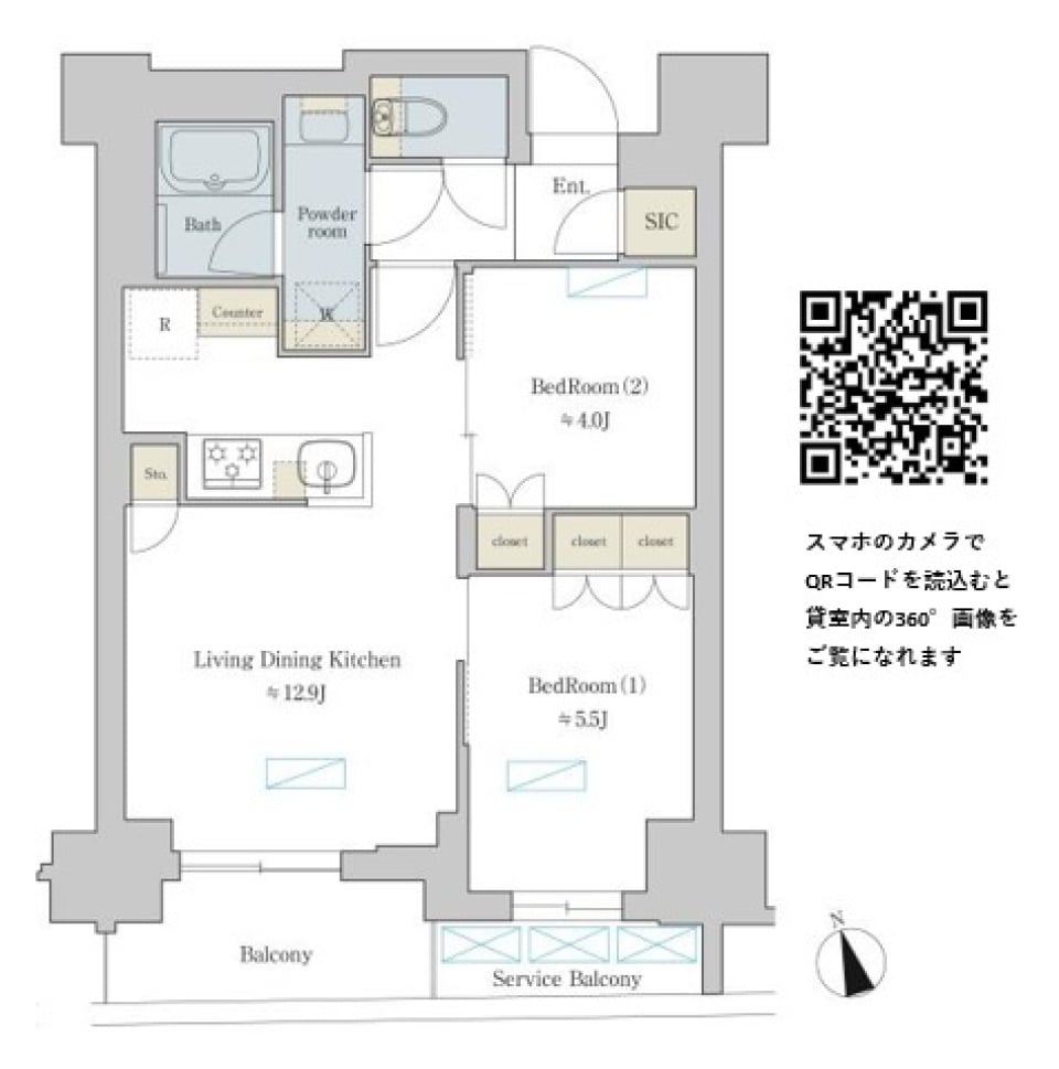 Ｂｒｉｌｌｉａ　ｉｓｔ　町屋　1003号室［ペット可］の間取り図