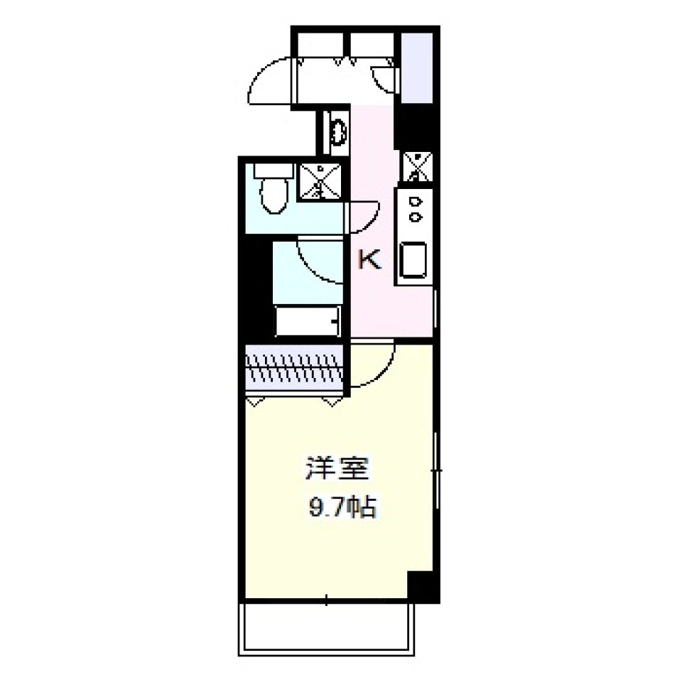 テラスジョージタウン　601号室［ペット可］の間取り図