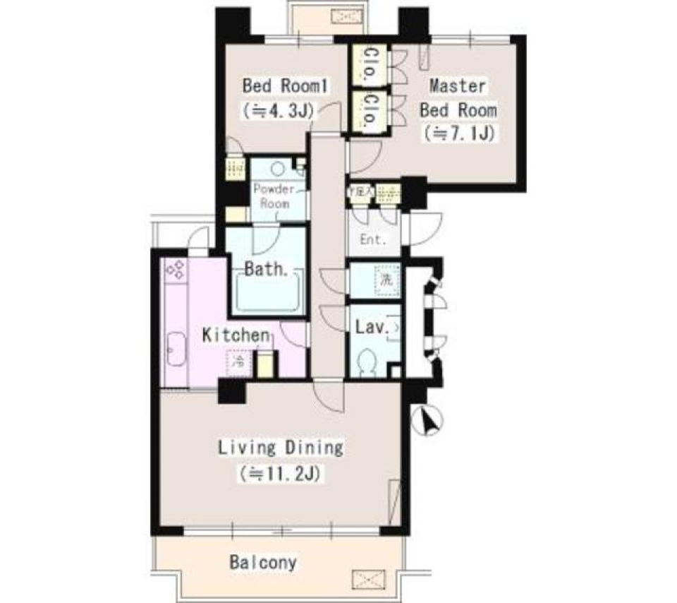 パーク・ハイム荻窪　602号室の間取り図