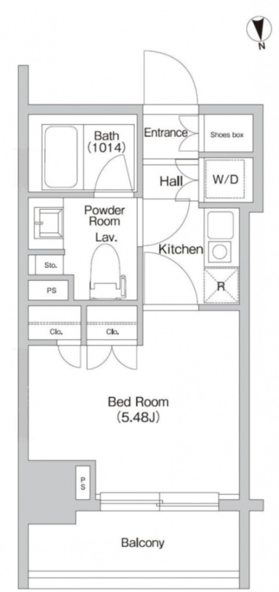 プライムアーバン学芸大学Ⅱ　504号室の間取り図