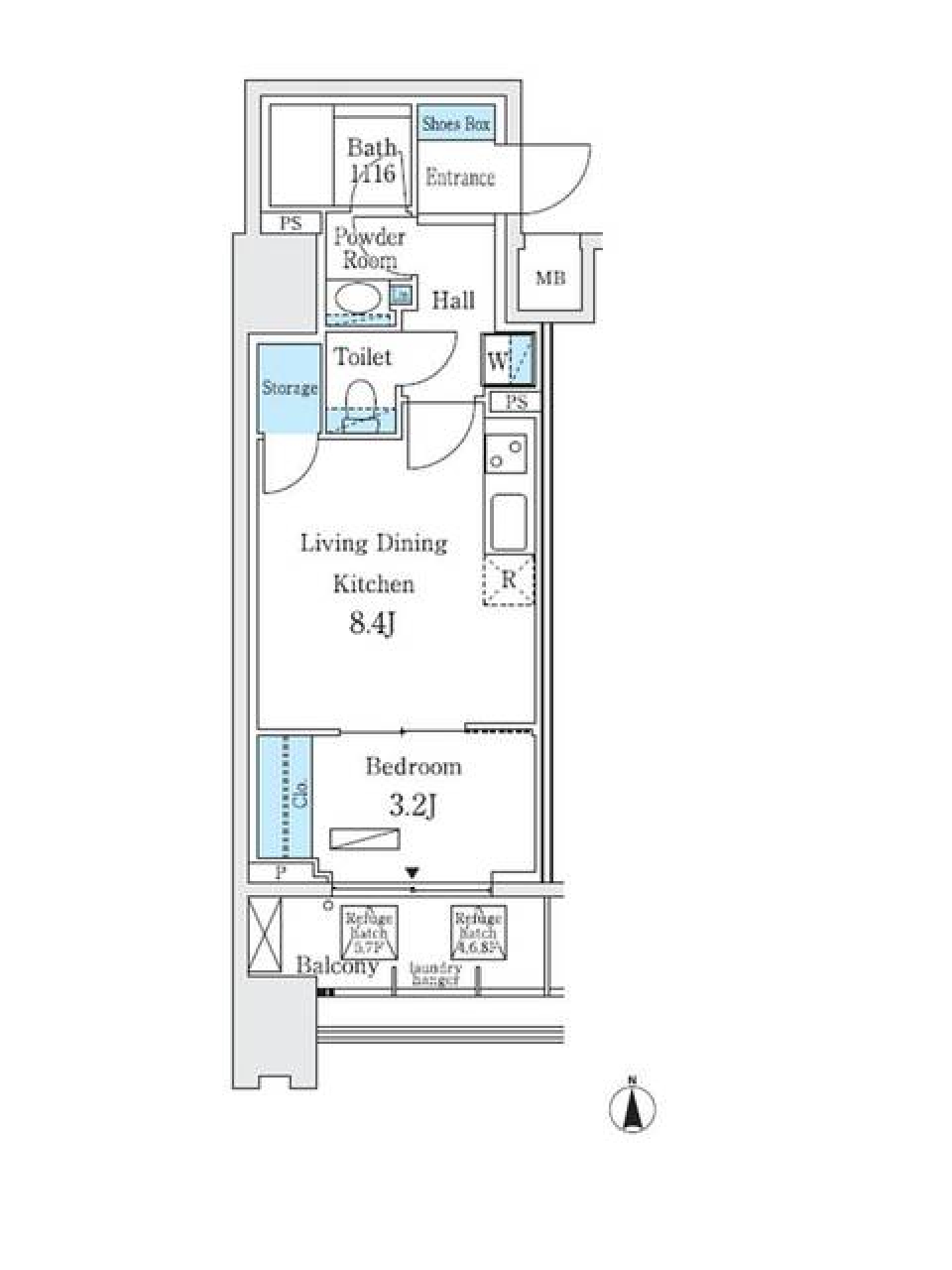ＮＬ武蔵小杉レジデンス　601号室の間取り図