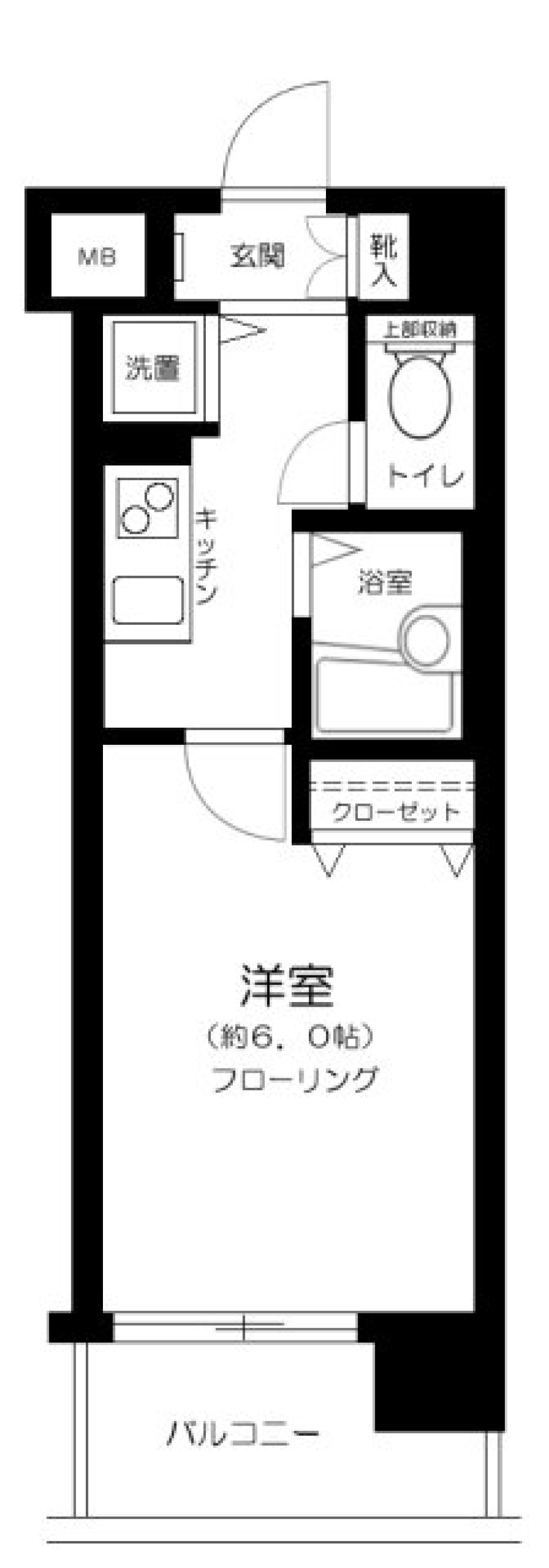アヴァンツァーレ新宿ピアチェーレ　407号室の間取り図