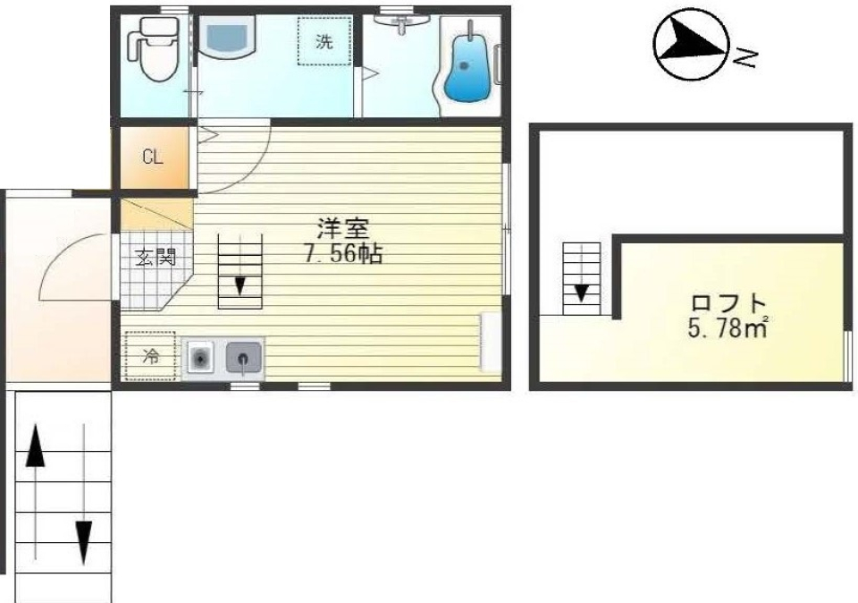 Refine仙川　202号室の間取り図