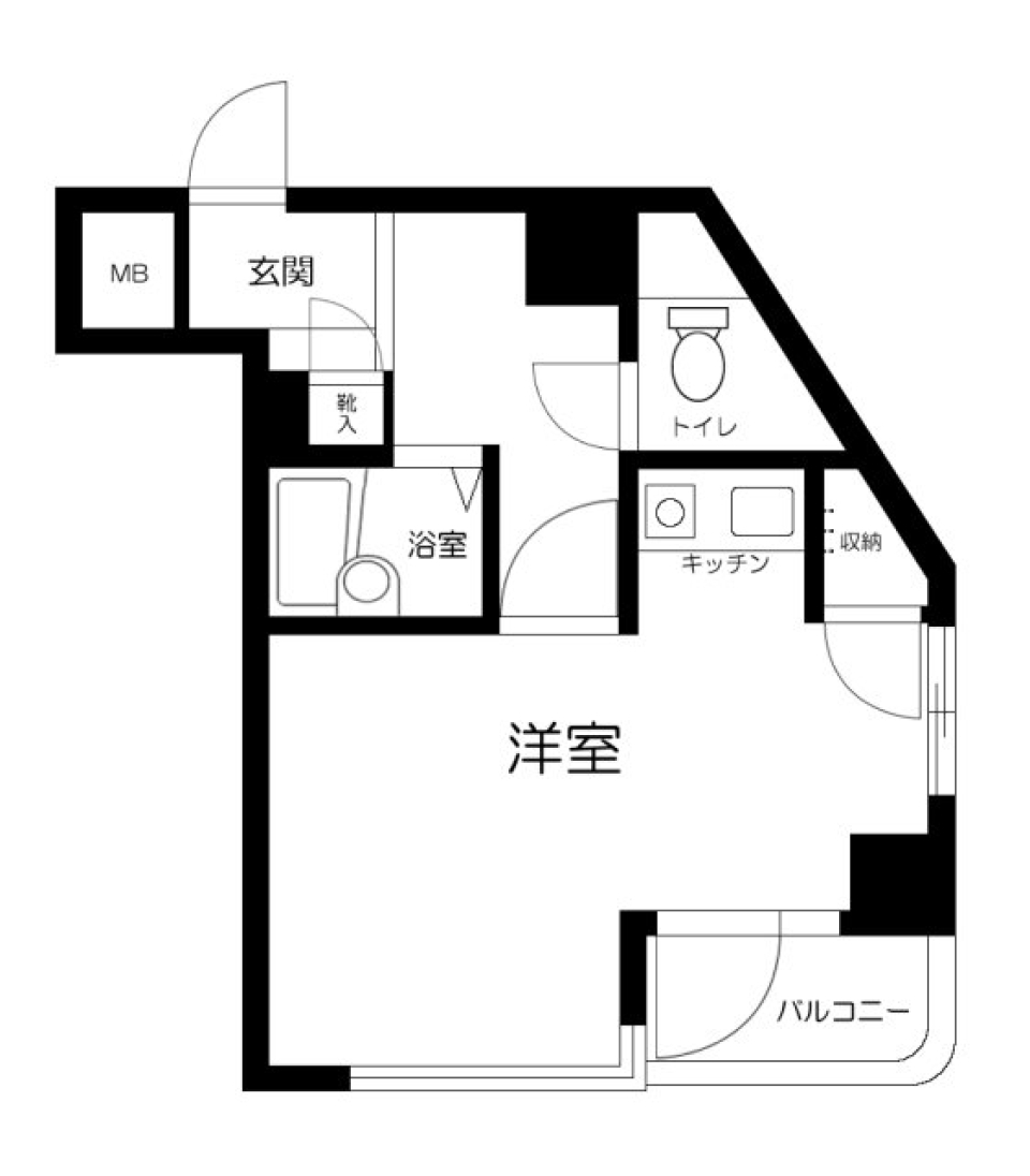 プレール本駒込 502号室の間取り図
